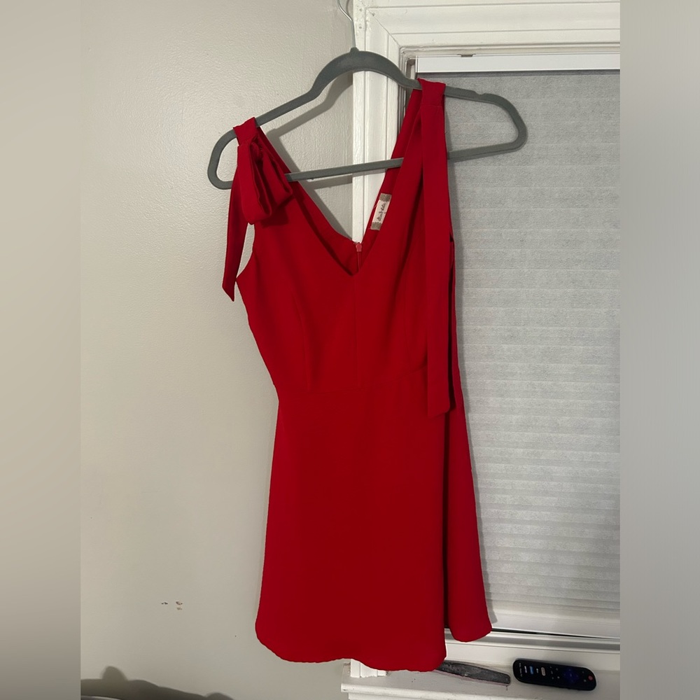 Red altered state dress